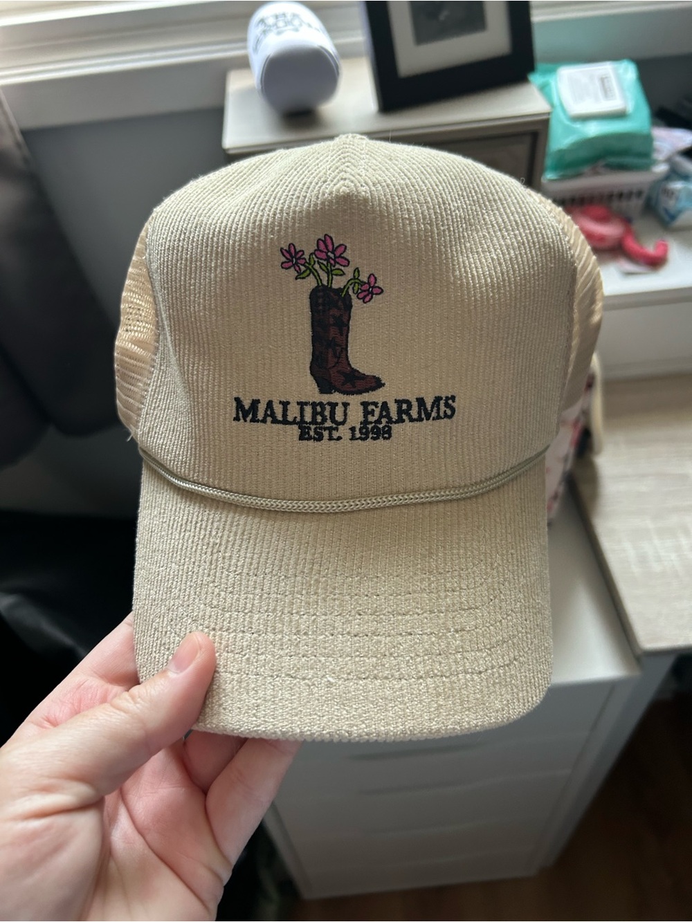 Anthropologie trucker hat